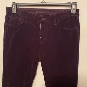 J Brand - plum color corduroy boot cut - size 30